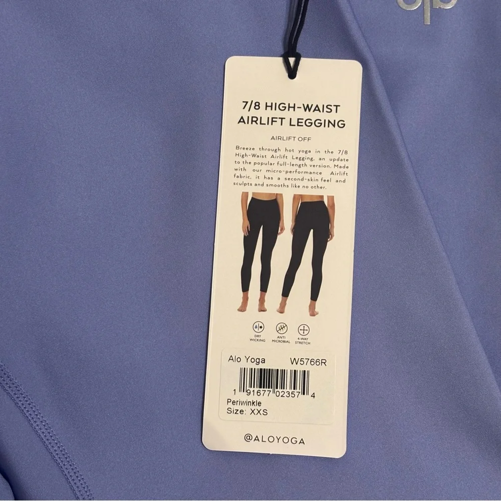 BNWT Alo 7/8 High-Waist Airlift Leggings XXS